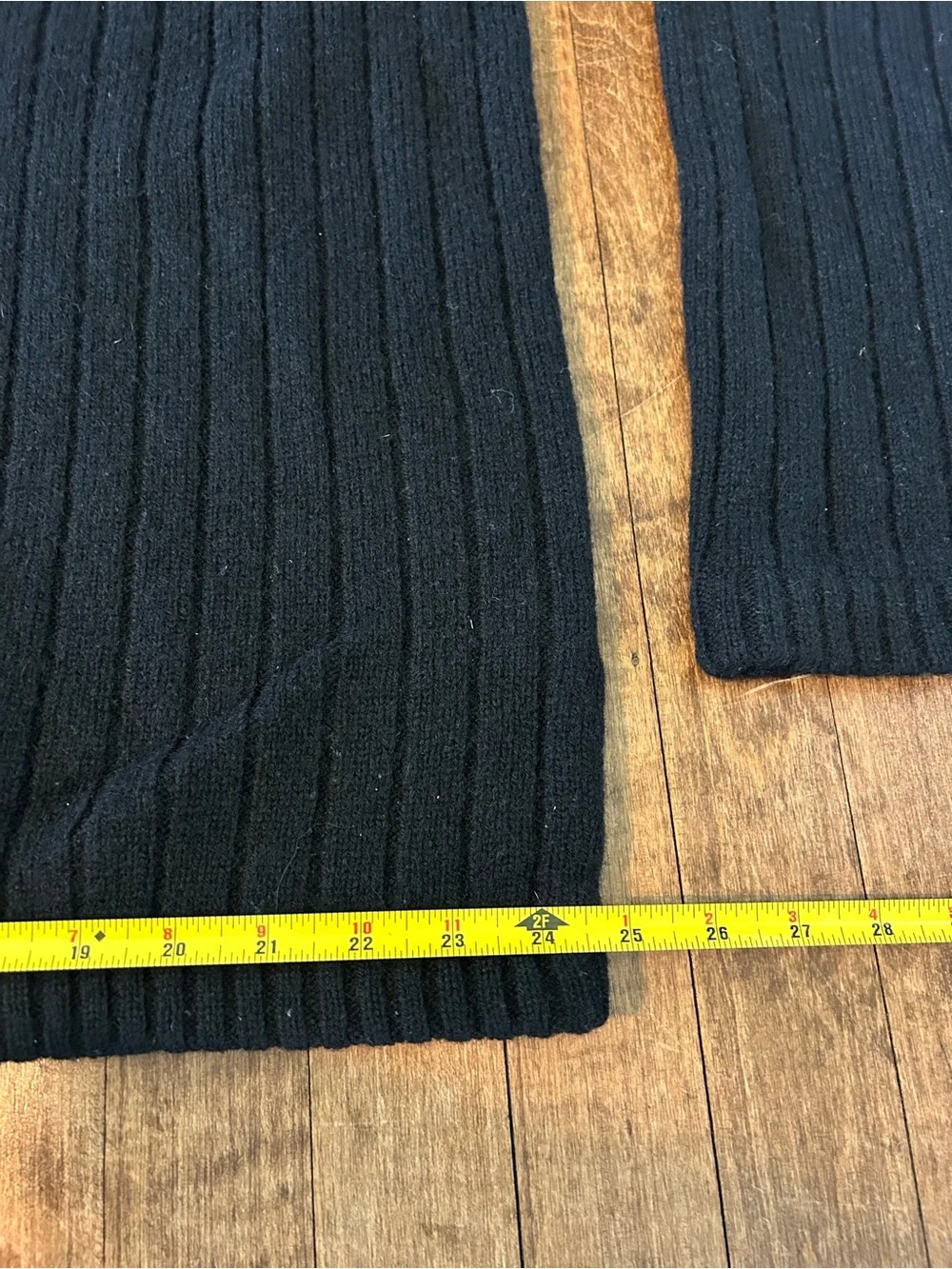 Vintage The North Face 100% Wool Ribbed Knit Sweater Men’s Size XL Black